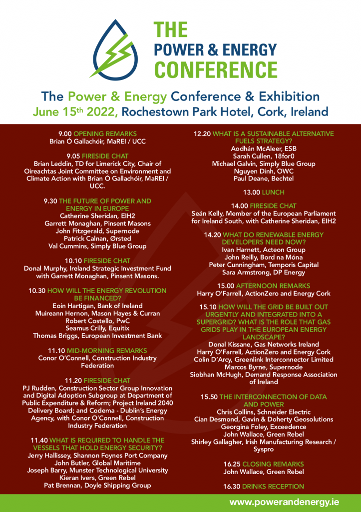 HI members to speak at Energy conference in Cork Hydrogen Ireland